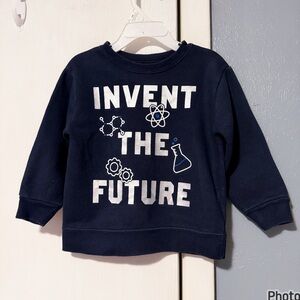 Navy Blue Kids Sweatshirt - Invent the Future